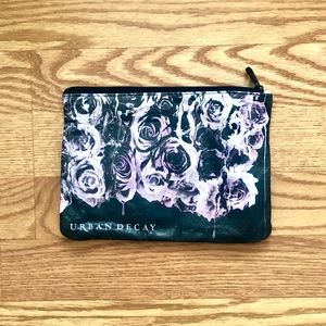 lavender roses Urban Decay makeup bag